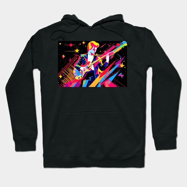 Pop Star Memphis Style Hoodie by JensenArtCo